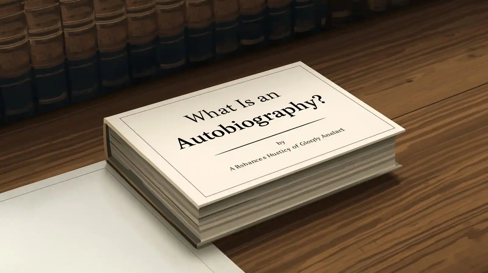 What Is an Autobiography?