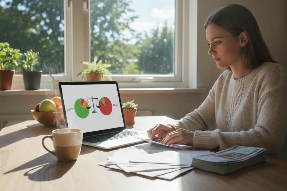 Financial balance concept image