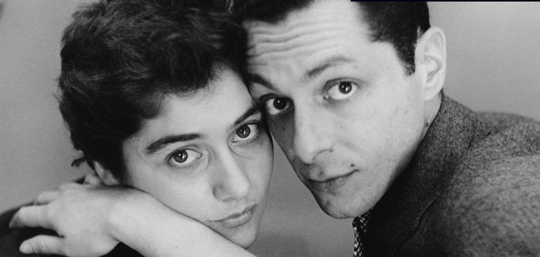 Close-up portrait of Allan and Diane Arbus together