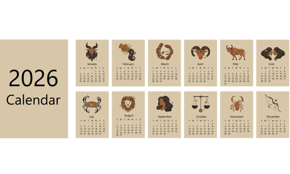The Zodiac Calendar: Sign Dates by Month