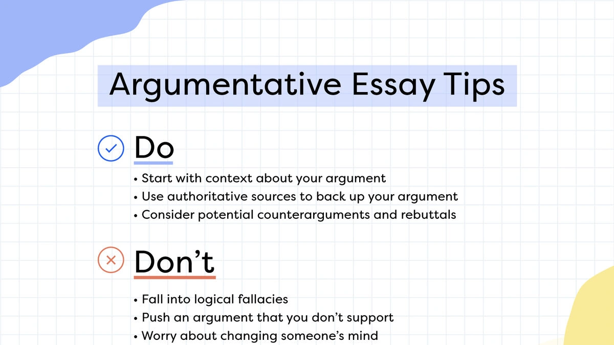 argumentative essay topics