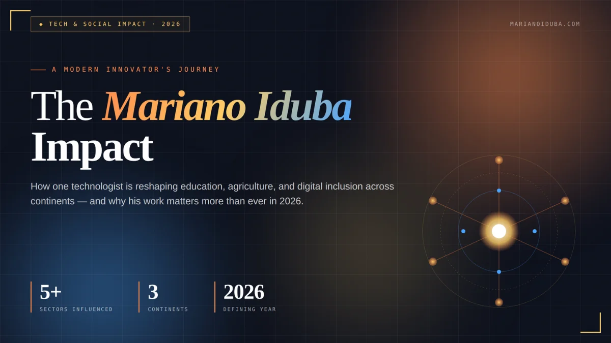 Mariano Iduba Impact: Tech, Education and Digital Inclusion