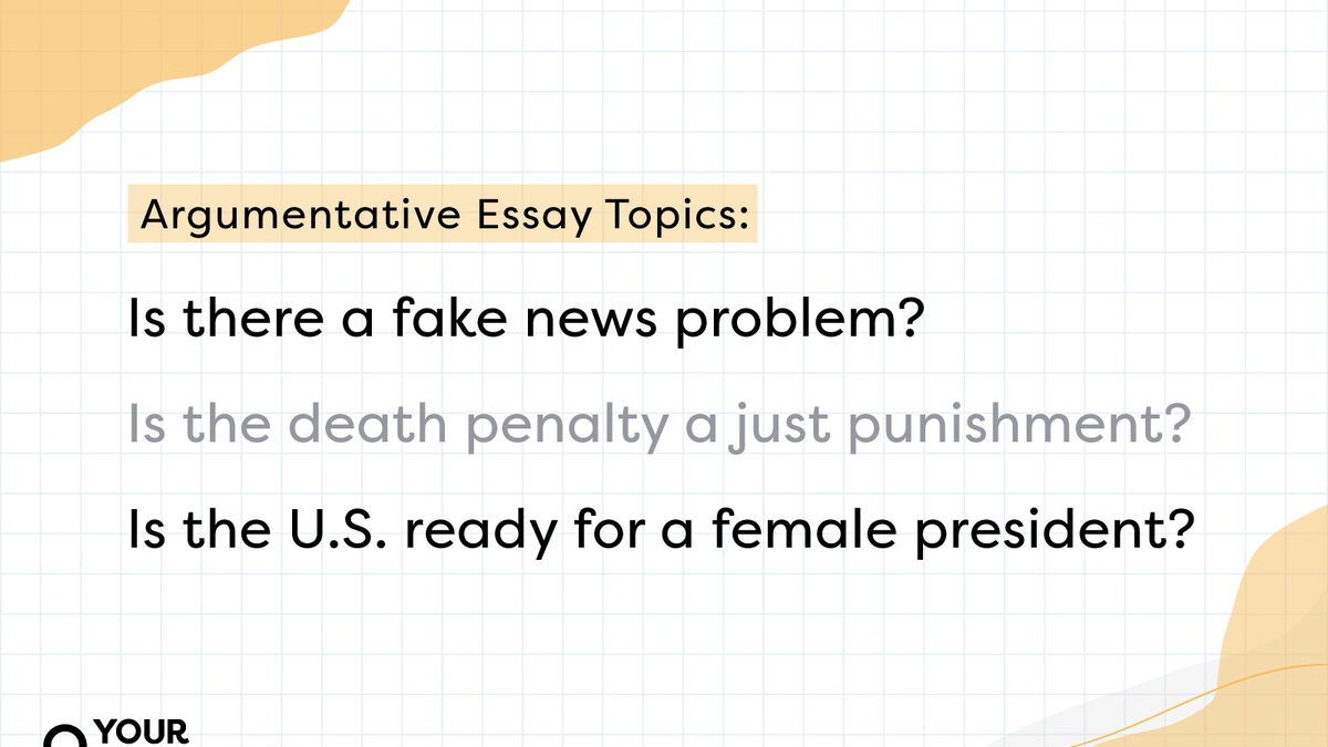 argumentative essay topics